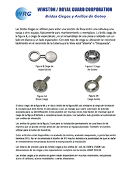 Folleto del Bridas Ciegas y Anillos de Goteo