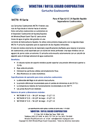 Folleto del Cartucho Coalescente de la WCT6--R