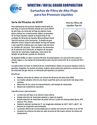 Folleto del Cartuchos filtrantes de la Serie WHFP