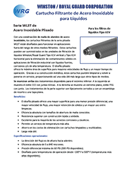Folleto del Cartuchos filtrantes de la Serie WLST