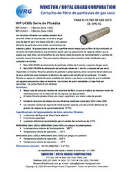 Folleto del Cartuchos filtrantes de la Serie WP-L436b