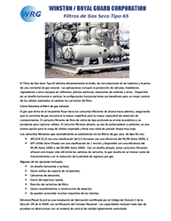 Folleto del Filtros de gas seco tipo 65