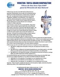 Folleto del Filtros de gas seco tipo 65BT