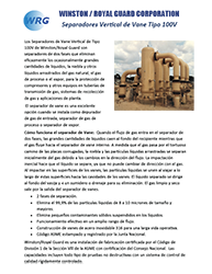 Folleto del Separadores Vertical de Vane Tipo 100V