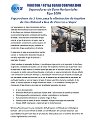 Folleto del Separadores de Vane Horizontales Tipo 100H