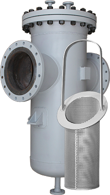 Type 55 Simplex Strainer with basket