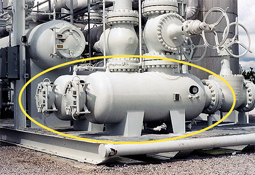 Type 65 Dry Gas Filters on skid Type 65 Dry Gas Filters on skid