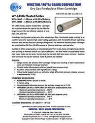 WP-L436b Series Filter Cartridge for Type 65 Dry Gas Filter